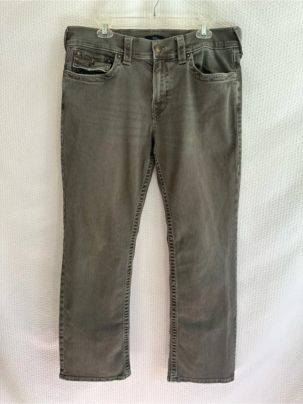True Religion Billy Relaxed Bootcut Jeans Gray Wash Size 34 Men’s